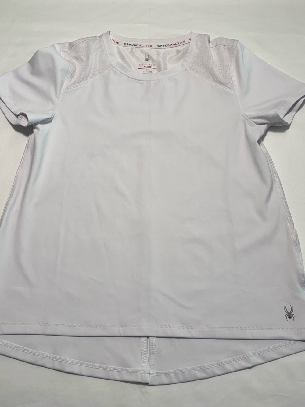 Spyder White Short Sleeve Athletic Tee